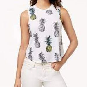Rebellious One‎ Pineapple Tank Top Size Small